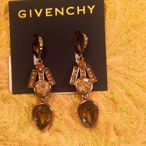 Givenchy Rose Gold AmberCrystal Chandelier Earring
